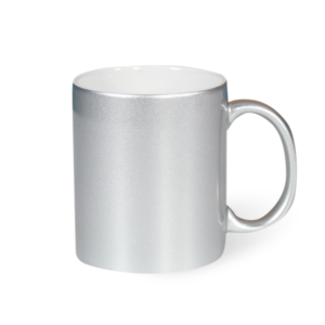 taza plateada