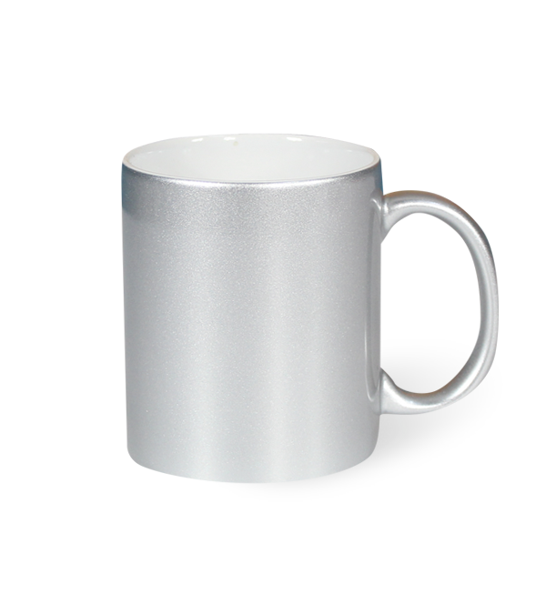 taza plateada